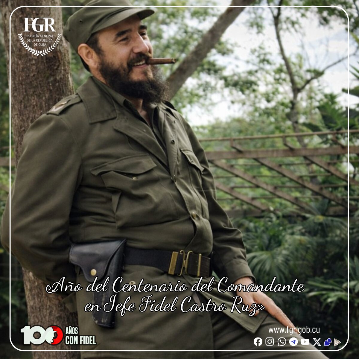 #100AñosConFidel: «Vivimos en una época nueva, en una época revolucionaria, cuya más hermosa virtud es la hermandad, es la solidaridad (...)»

#FiscalíaCubana