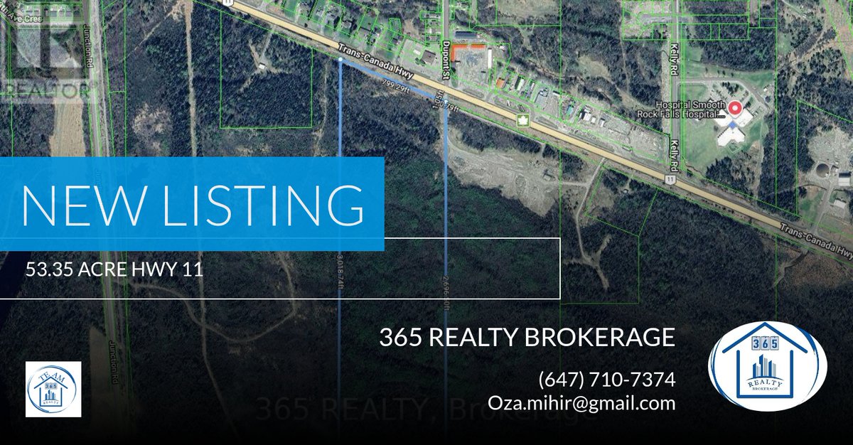365rltybroker's tweet photo. 📍 New Listing 📍 Take a look at this fantastic new property that just hit the market located at 53.35 Acre Hwy 11 in Smooth Rock Falls (srf). Reach out here or at (647) 710-7374 for more information https://t.co/7Mhrbxyu98 https://t.co/KuQjziF44z