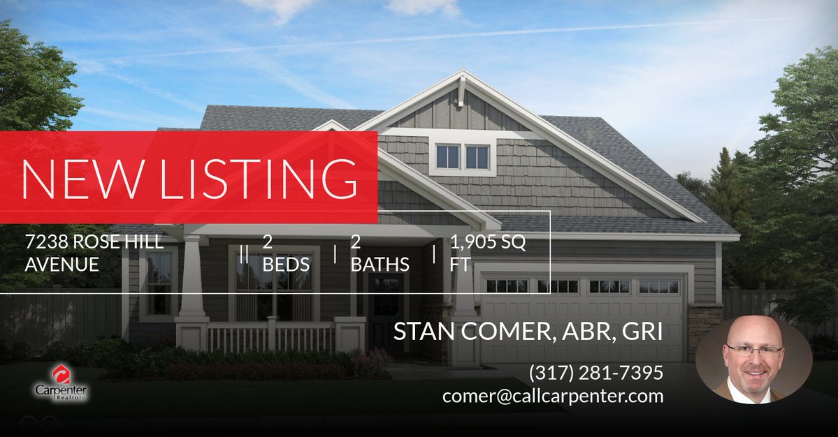 📍 New Listing 📍 Take a look at this fantastic new property that just hit the market located at 7238 Rose Hill Avenue in Brownsburg. Reach out here or at (317) 281-7395 for more information!

Stan Comer, ABR, GRI
3... homeforsale.at/7238_ROSE_HILL…