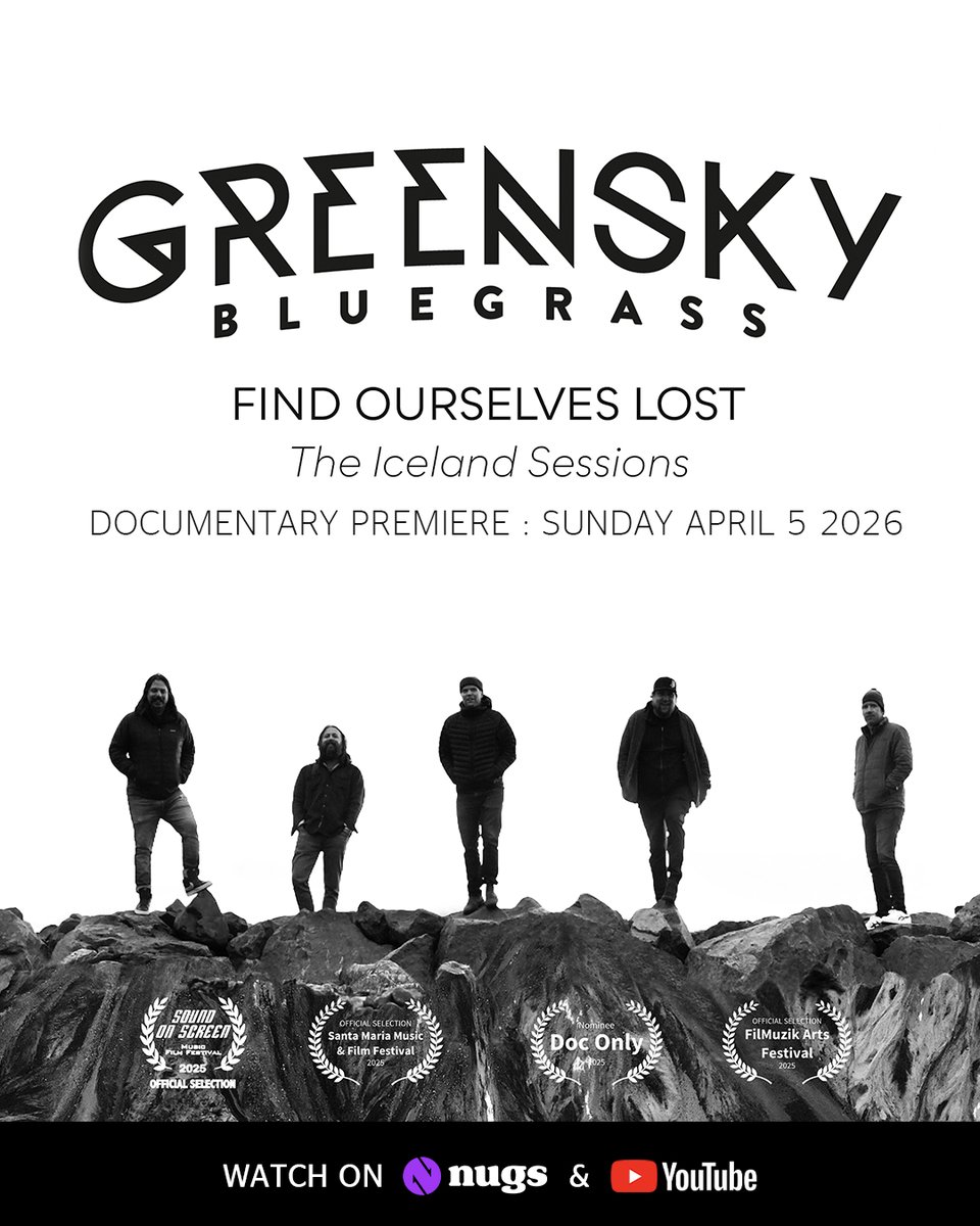 DividedSkyFdn's tweet photo. Tonight! 🎬🎶
Greensky Bluegrass’s documentary premiere benefiting Divided Sky Foundation airs Sunday, April 5 at 7pm ET on YouTube and https://t.co/QdXQV6pSTn.

▶️https://t.co/zVZoVuuvJD
🤝https://t.co/FrI359Xh5l https://t.co/jyWQFDuVzk