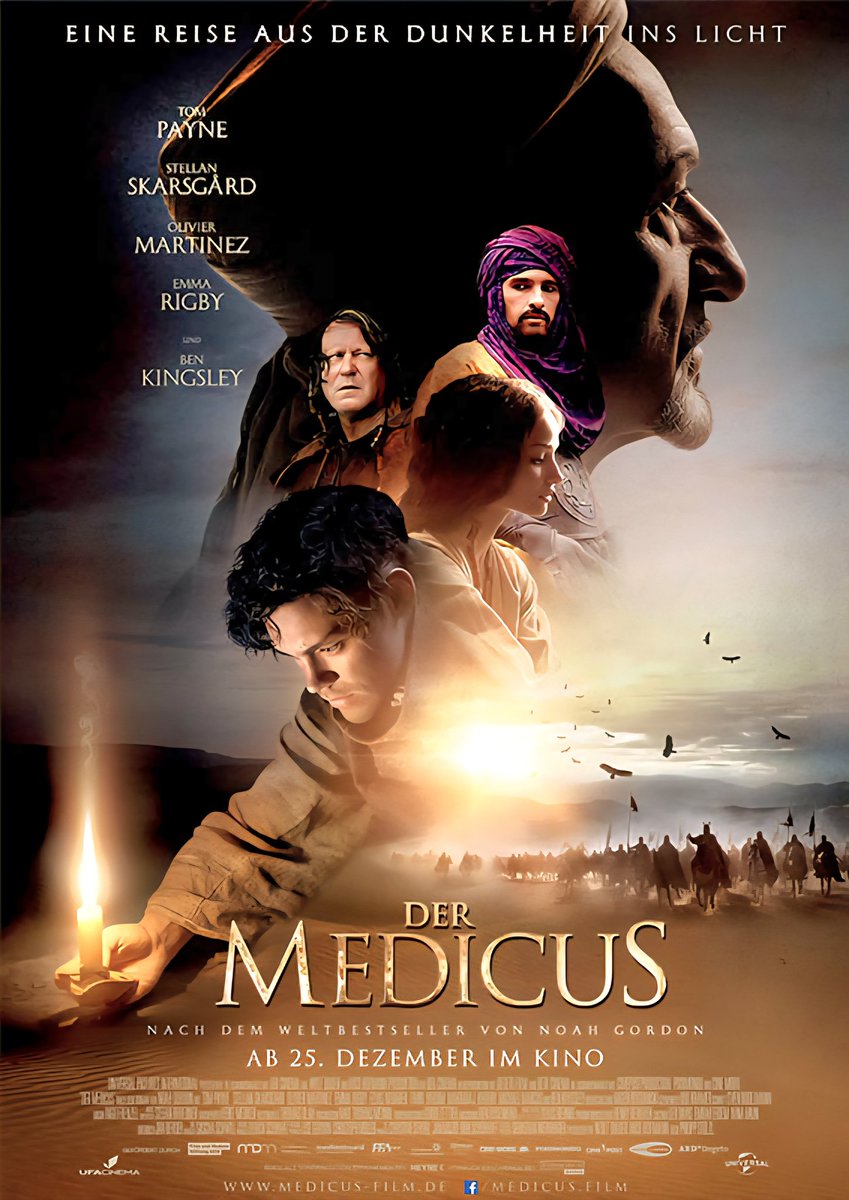 UMZiegeroski's tweet photo. Heute 20.15 Uhr HR
DER MEDICUS 👨⚕️📚🎬🎥📽📺💻👀
Ich liebe diesen Film, diese Story! 💛💛💛
#DerMedicus #NoahGordon #ThePhysician & #BenKingsley in einer seiner großartigsten Rollen! 👌👏 https://t.co/oKgnoweqbm
