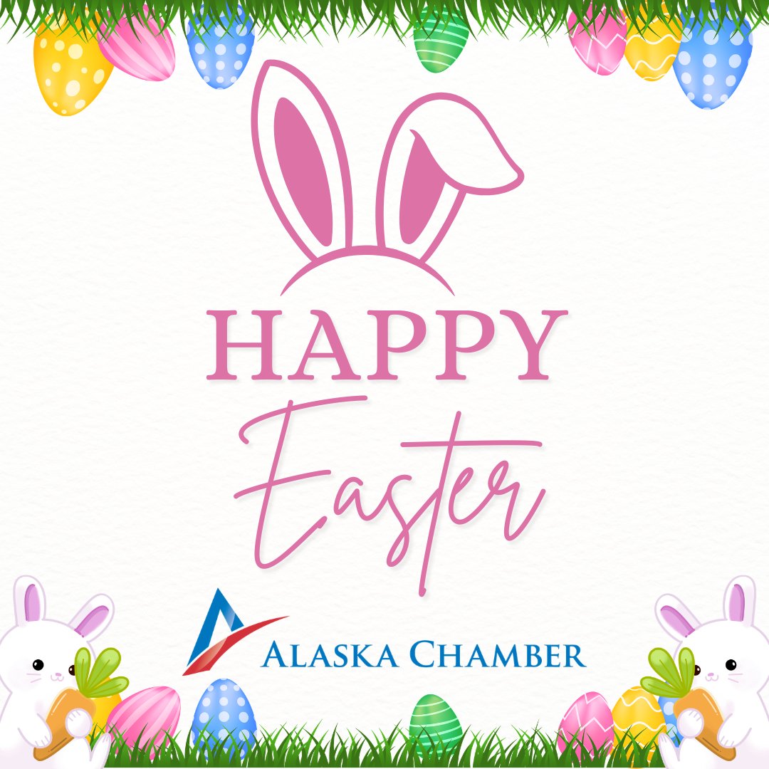 alaskachamber's tweet photo. Happy Easter from the Alaska Chamber! 🐰🌷🐣
Wishing our members, and Alaska’s business community a joyful Easter filled with hope, renewal, and time spent with loved ones. https://t.co/VXUdXS28gz