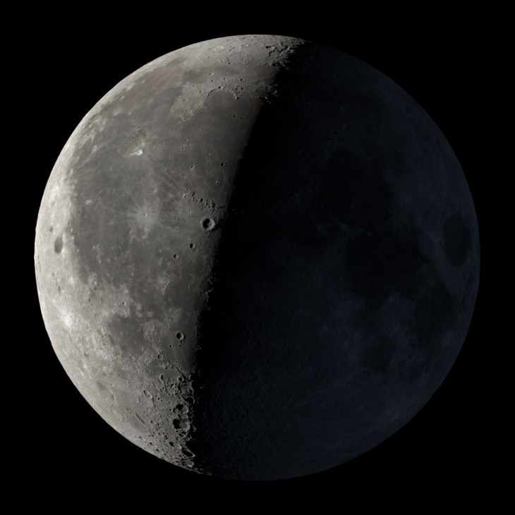 NaGraHo's tweet image. Faza Księżyca dzisiaj🌘 42% (Księżyc w kształcie "#C" - #cofa się, #cienieje, #ciemnieje, #chudnie, stary księżyc). Wiek Księżyca 23 dni.

Za 6 dni nów🌑
Za 13 dni pierwsza kwadra🌓

Odległość🌘od🌍: 395 190 km (maleje)
Grafika: NASA SVS