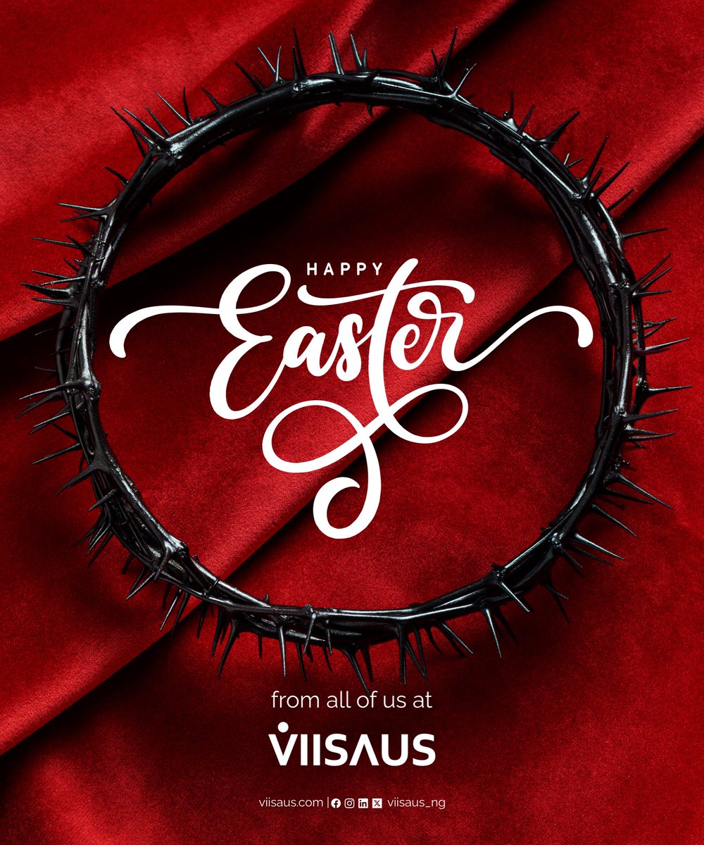 Happy Easter from VIISAUS. 

We wish you a joyful and blessed Easter filled with hope, love, and cherished moments with family and friends.

#viisausng #easter