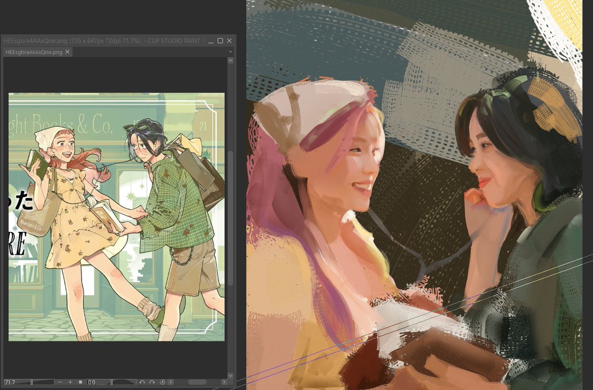 so um …. wip 🤔🤔 hopefully someone can tell who these two are 😆