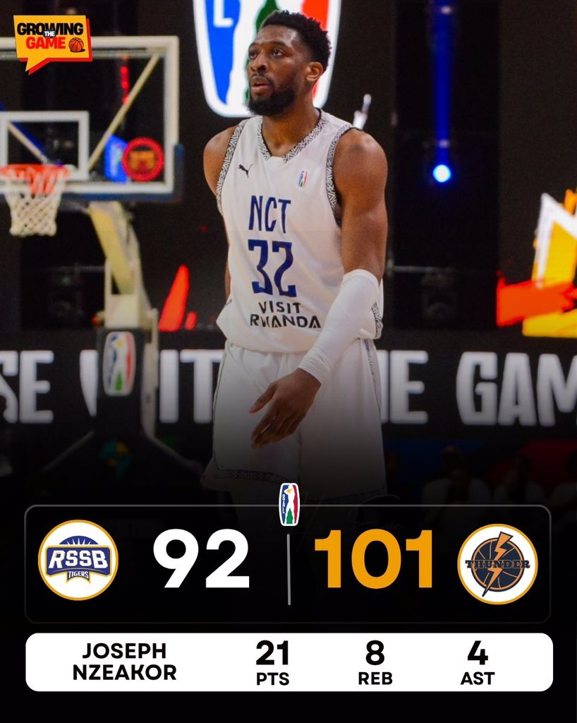 growing_thegame's tweet photo. Nairobi City Thunder handed RSSB Tigers their first loss of the campaign but the win wasn’t enough to see them through to the next stage.

The Tigers fall for the first time, yet their fairy-tale run isn’t over. Kigali still waits. https://t.co/FT7ca2QBhg