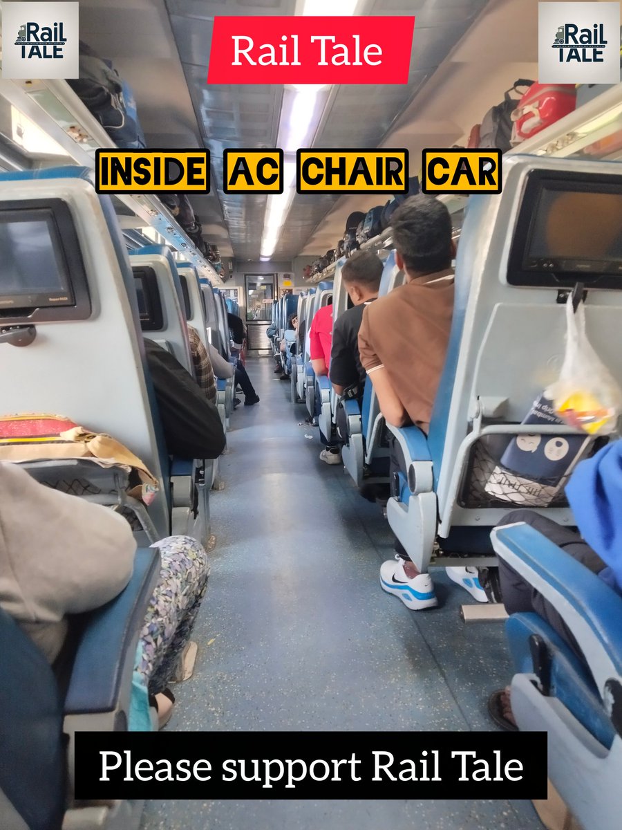 RailTale1's tweet image. Inside AC Chair Car | Rail Tale #railtale #chaircar #expresstrain #Indianrailways