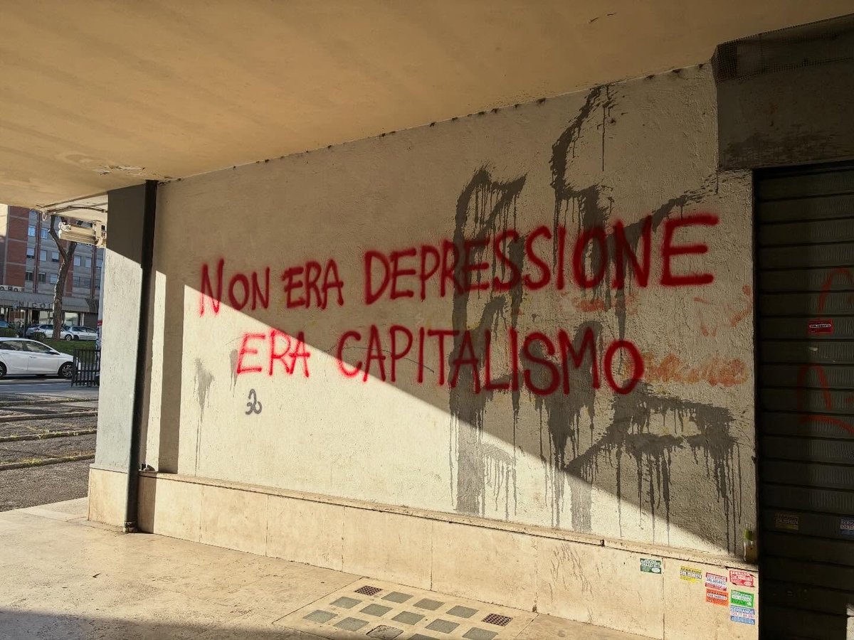 ultras_antifaa's tweet photo. “It wasn’t depression, it was capitalism.” https://t.co/VRsq6GuIb4