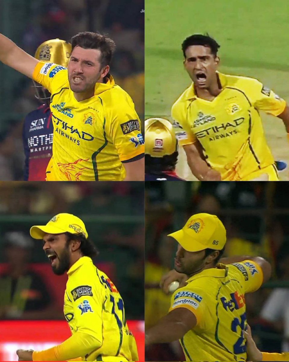 Kohli after                          CSK after
Winning the match         Kohli's wicket