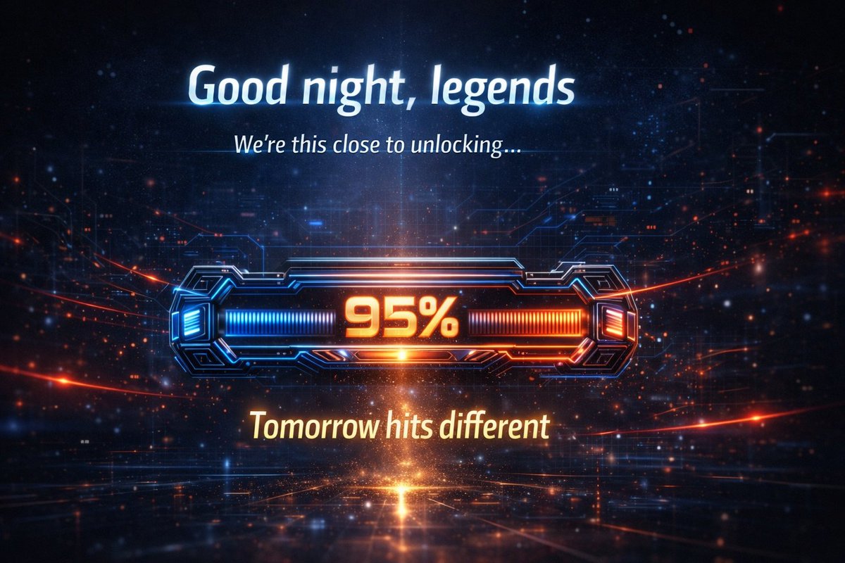 TEX_Wallet's tweet photo. Good night, legends 😉

We’re this close to unlocking the treasure chest! And trust me, the surprise will blow your mind🔥

Let’s push that final step, tomorrow you’ll wake up, open it, and go full ‘wow mode’😏

 Let’s make it epic! https://t.co/q21RN5l4Vp