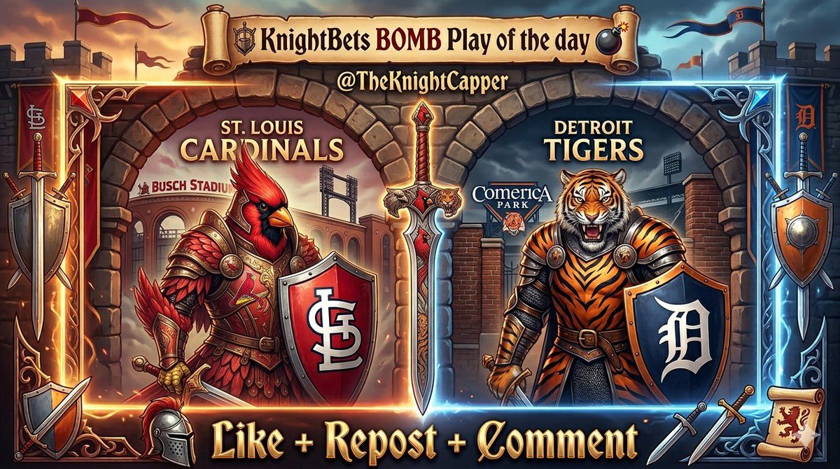 FREE MLB BOMB PLAY ⚾️ 🇰🇷

My 𝗕𝗼𝘁 will send to ALL who 𝐋𝐈𝐊𝐄 + 𝐑𝐄𝐏𝐋𝐘 🤖 

Will Post On Here As Well If I See Enough Energy 🔥

🚨 Must Follow <a href="/TheKnightCapper/">KnightBets🗡</a> 

Like ❤️ + Repost ♻️ + Comment 🗣️