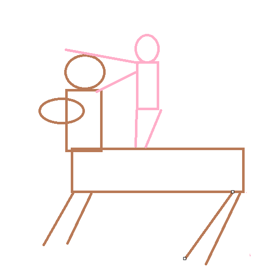 I love when someone comes with a stick figure to show the pose, Its always fun to compare the start to the end of the art XD

Lovely commission for <a href="/Thynias/">Thynias</a>