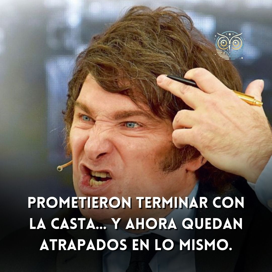 Prometieron dinamitar la casta.
Pero cuando la lupa se da vuelta… el relato empieza a crujir.
Abro hilo 👇