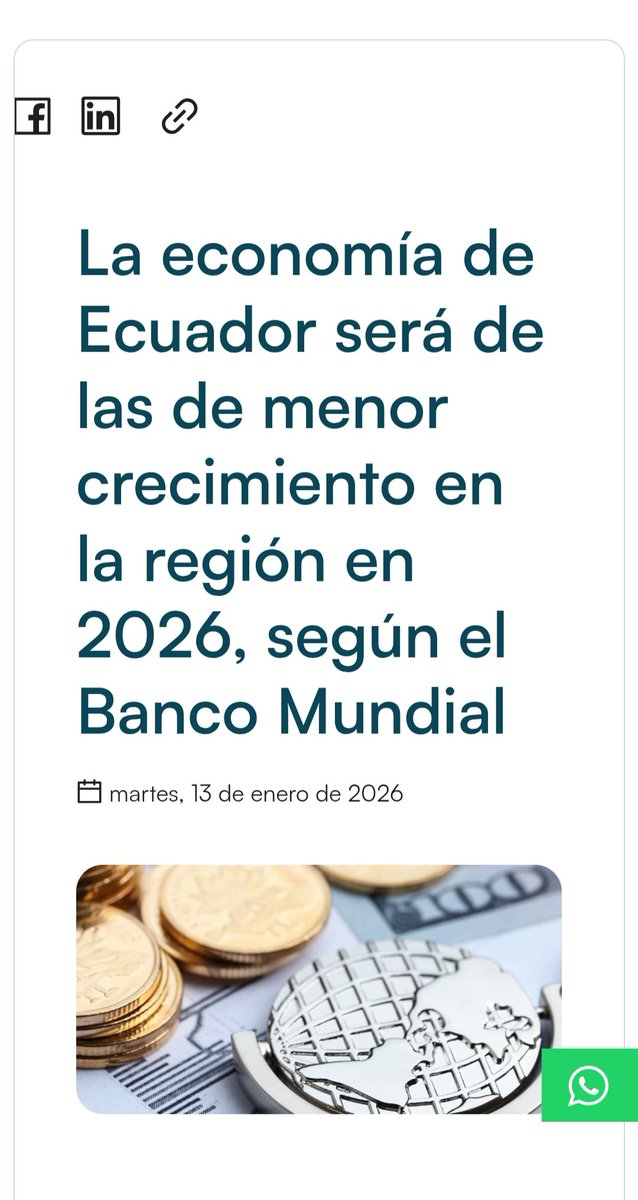 Se ufanan del "crecimiento" de 3.7% que tuvo la economía en el 2025, pero no te cuentan que es solo un rebote de el decrecimiento de - 2% que tuvimos en el 2024.

En 2026 no creceremos nada.

Estuvimos en el subsuelo 5 y subimos al 4, solo para en el 2026 regresar al subsuelo 5.