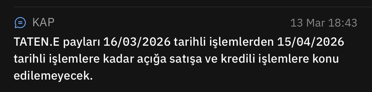 #taten in cezası 15 Nisanda bitiyormuş…