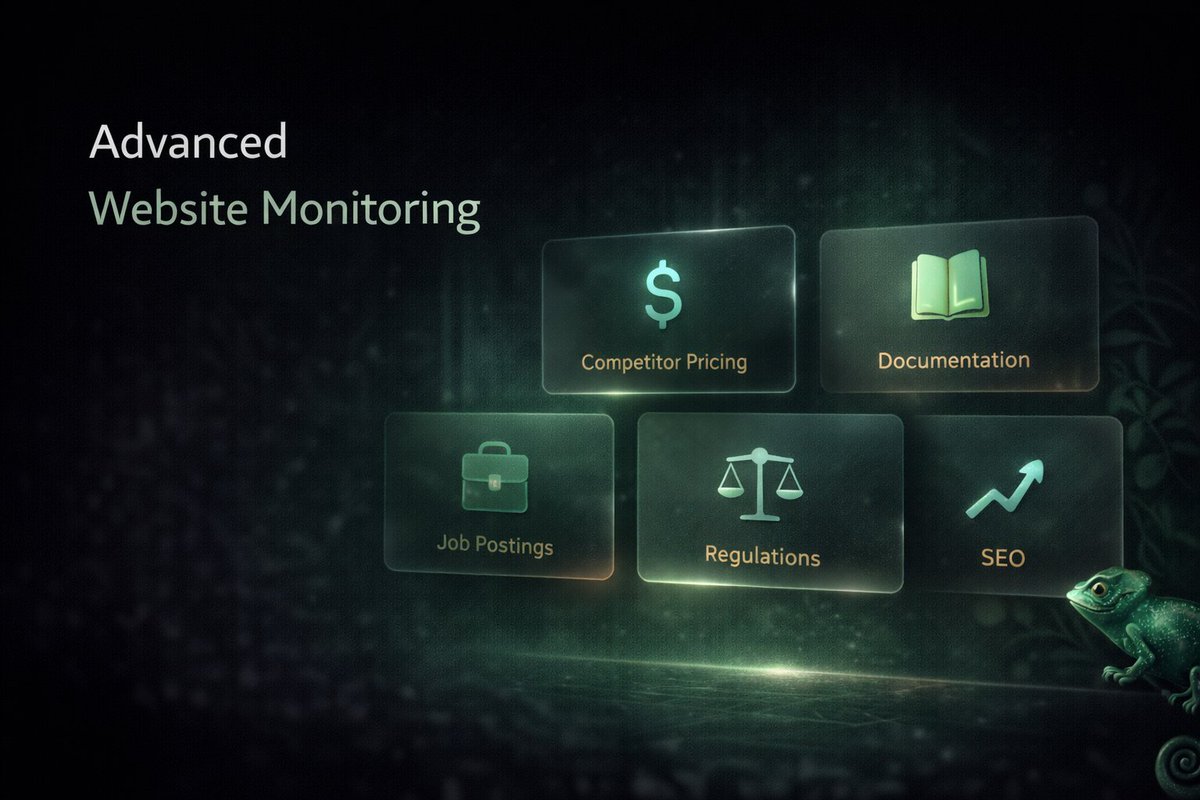 AI_zikit's tweet photo. New Docs. Updated Policy. Quiet Homepage Tweak. 🦎

From Competitor Pricing To Job Postings And Seo Edits, Zikit Keeps Watch Across The Pages Your Business Actually Cares About.

#ChangeMonitoring #ProductOps #MarketIntel https://t.co/m6RVLcttlo