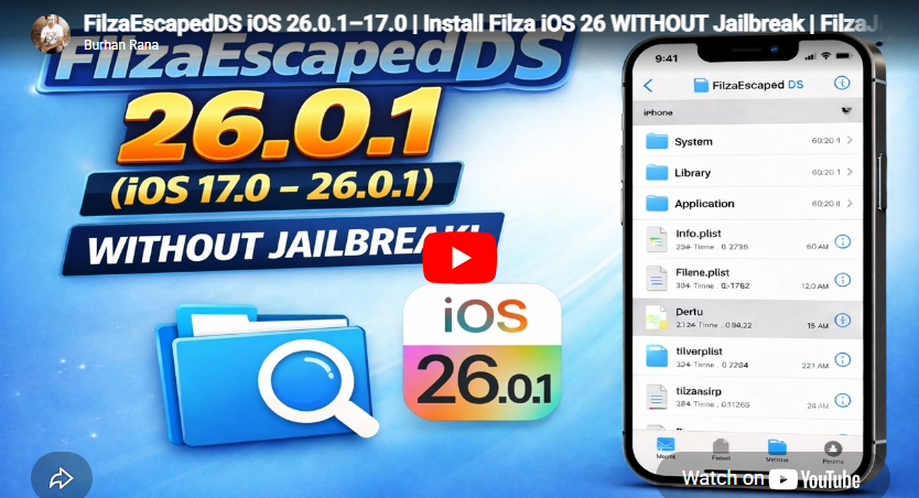 burhangee's tweet image. Install Filza on iOS 26 / 17 WITHOUT jailbreak 🔥
burhanrana.com/filzaescaped-i…
If you’ve been waiting for this… it’s finally here 👀
#iOS26 #Filza #iOS17 #NoJailbreak #iPhoneTips #Tech