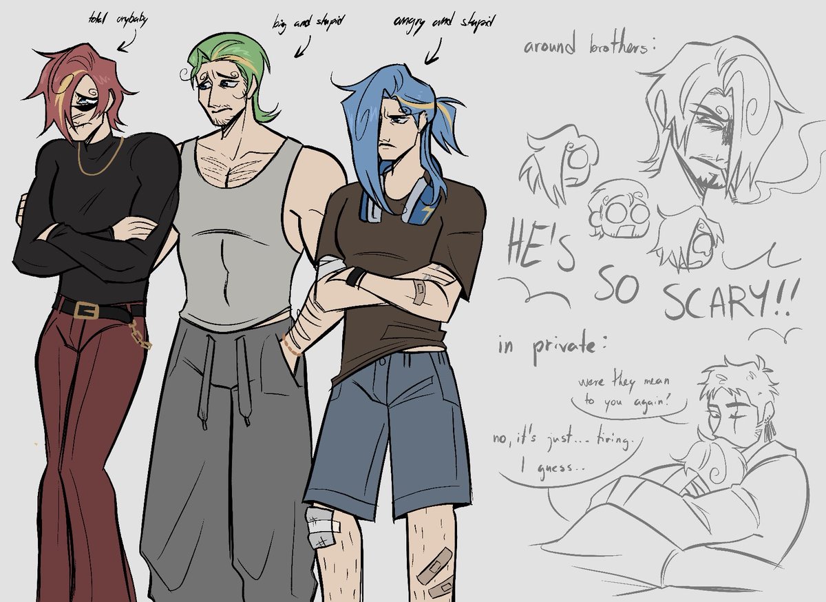 Au where judge sees how much stronger Sanji is w his emotions at wci so he gives his sons their emotions back but instead of making them stronger it gives them multiple mental illnesses
 #onepiece #ichiji #niji #yonji #vinsmoke #zosan