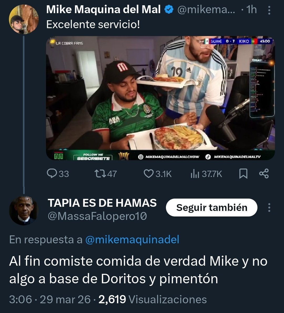 "Domado"

Porque un mexicano se quiso burlar de un argentino, pero le respondió otro argentino y lo dejó bien domadito