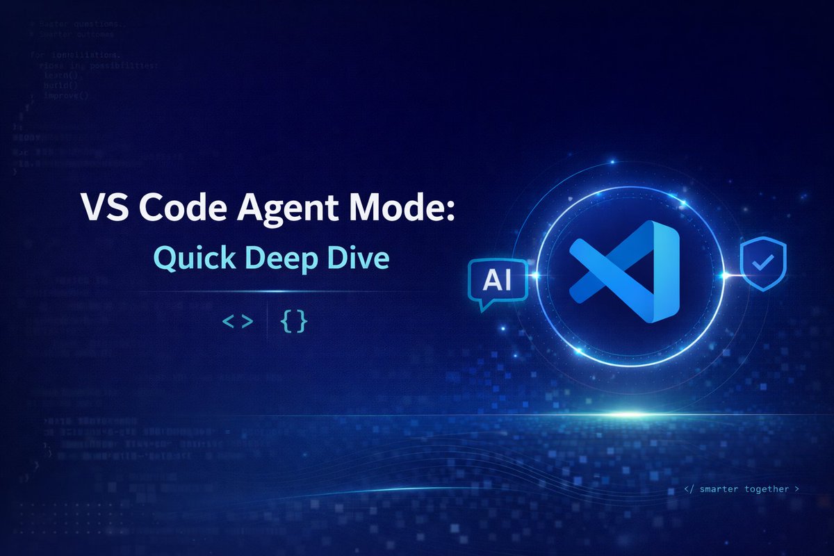 DataWithBalam's tweet photo. 🚀 Day 95 of my #ZeroToDataAnalyst journey
Today: VS Code Agent Mode Deep Dive
AI can speed up coding, but understanding still matters.
Agent Mode showed how smart workflows improve productivity without replacing thinking.
Use tools wisely.
#AI #VSCode #DataAnalytics https://t.co/eGzUeL0Ay0