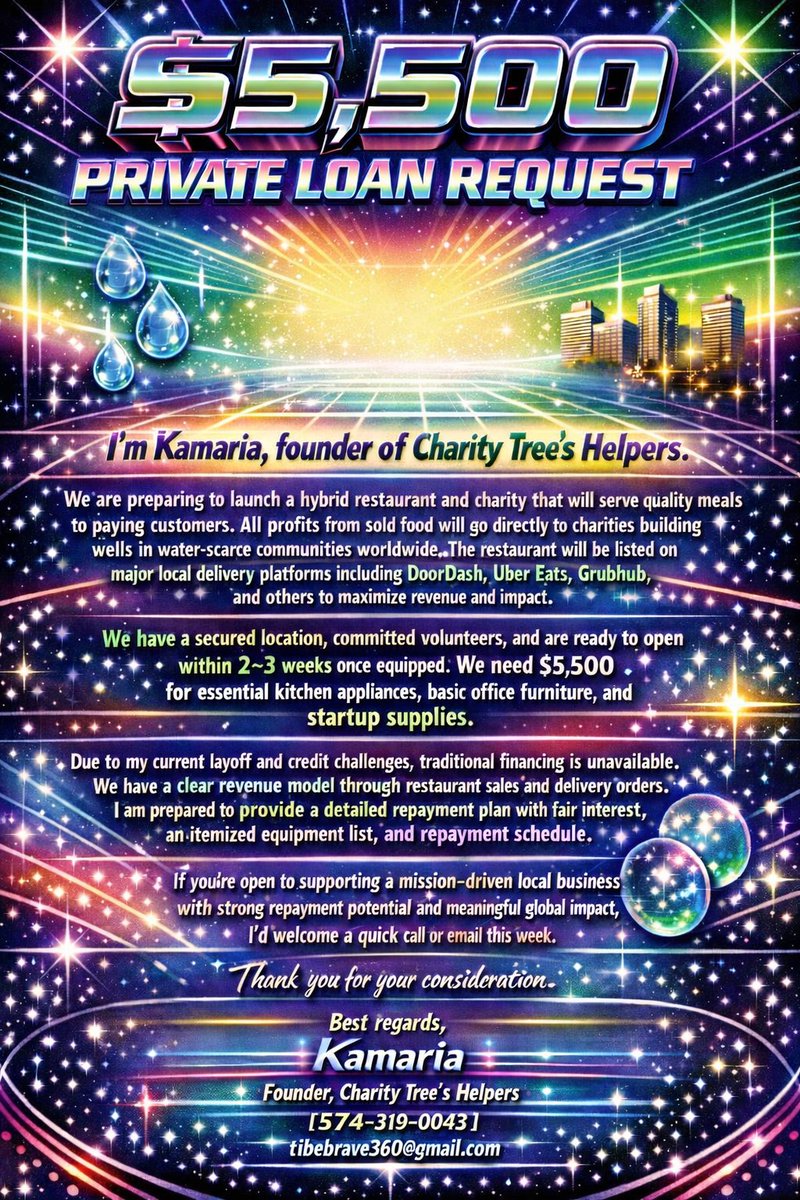 MellaTheBrave's tweet photo. Please Share for an Investor! 

#Fyp #Invest #Funding https://t.co/IhcqPYRJGw