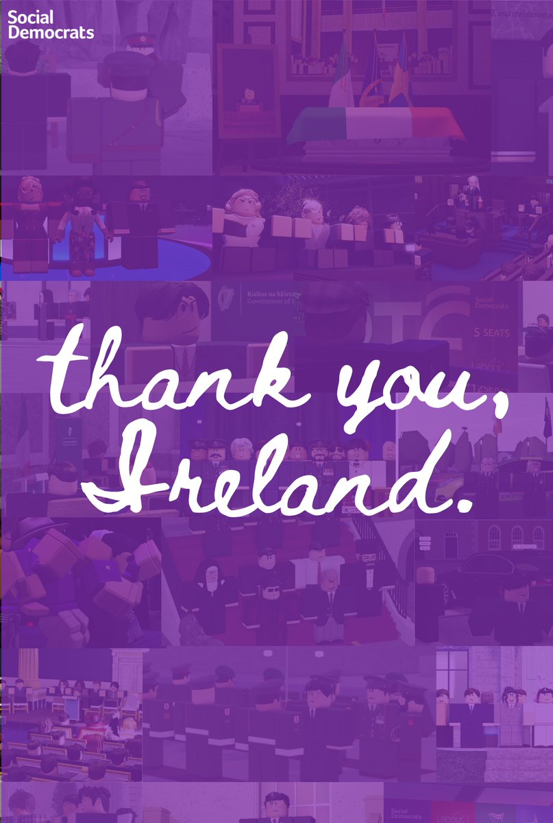 💜Thank you, Ireland, for entrusting us to represent you once again.