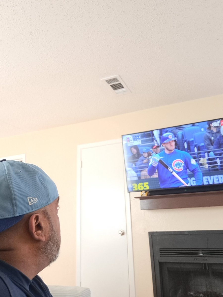 Watching <a href="/Cubs/">Chicago Cubs</a> baseball on <a href="/WatchMarquee/">Marquee Sports Network</a> from Arlington,Texas.