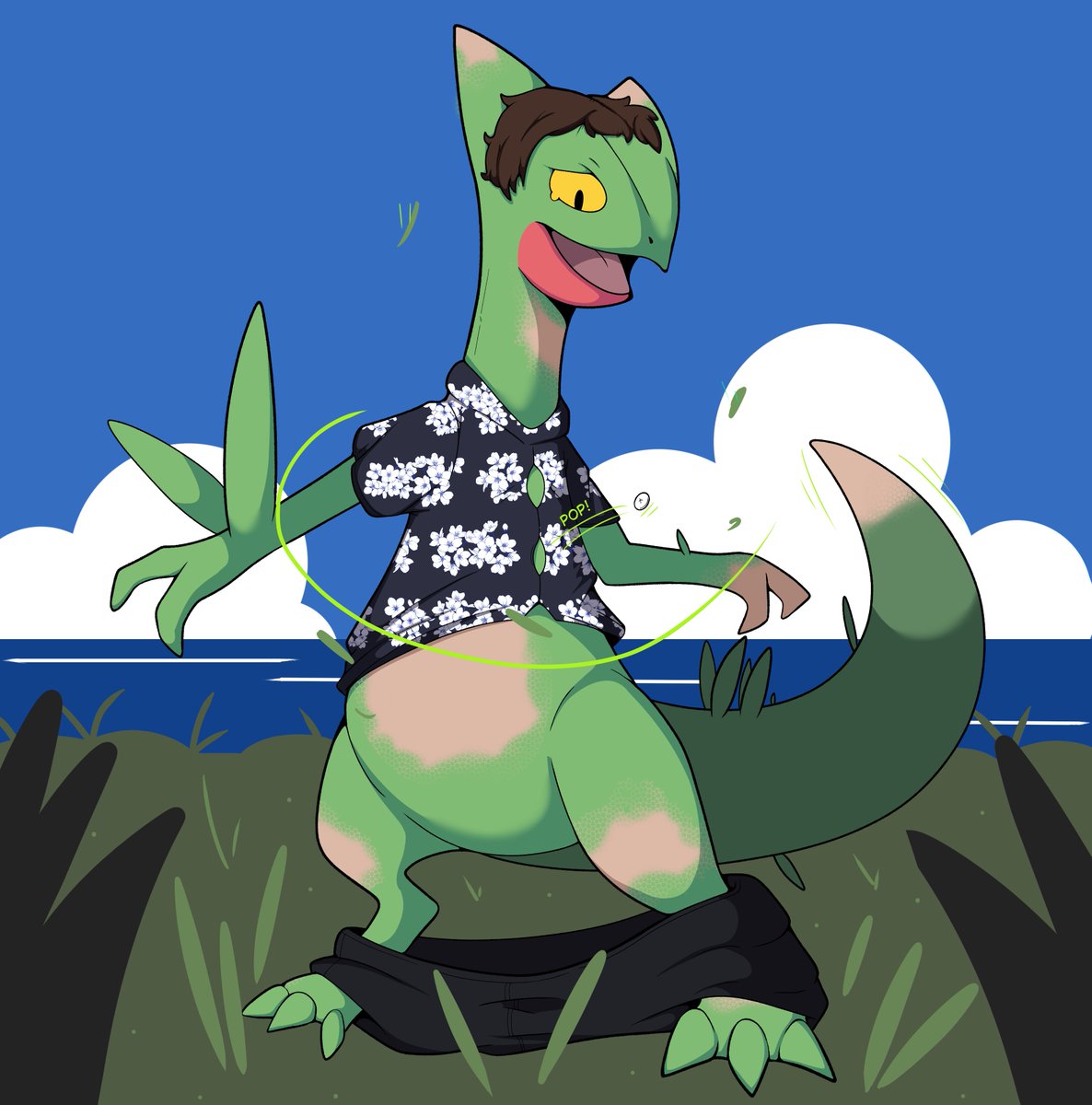 Yet another Sceptile ! This time as a c0mm for @.MiltankPrime