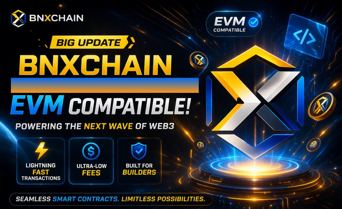 BinoxBlockchain's tweet photo. BNXChain EVM Compatible β‘
Seamless smart contracts
Ultra-low fees
High-speed transactions
Built for the next wave of Web3 π
Early users will benefit the most π
https://t.co/I8yHudv3g6
#BNXChain #EVM #Crypto #Web3 #Altcoins https://t.co/jibvuraZJm