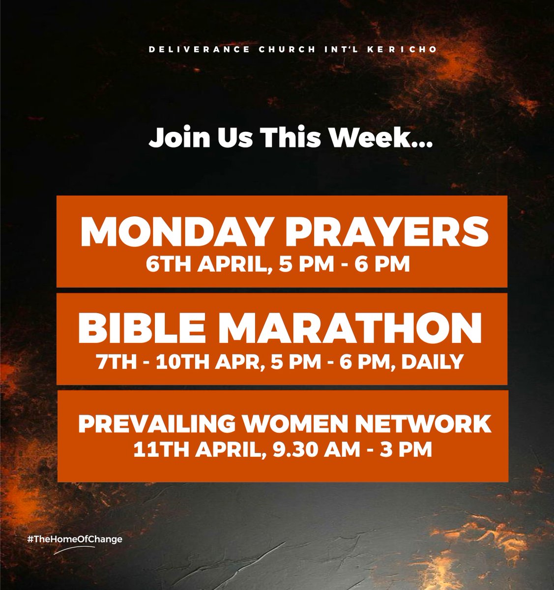 dckericho's tweet photo. Yes, Join us in our services this week...

#DCKericho 
#TheHomeOfChange https://t.co/xX9K7gppvb