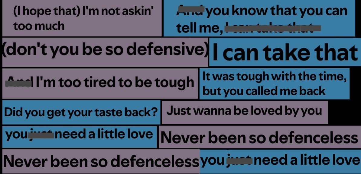 Some songs just talk to each other and make a come back when the time is right