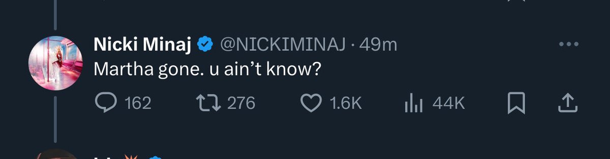 The day Nicki announced Martha’s death 💔