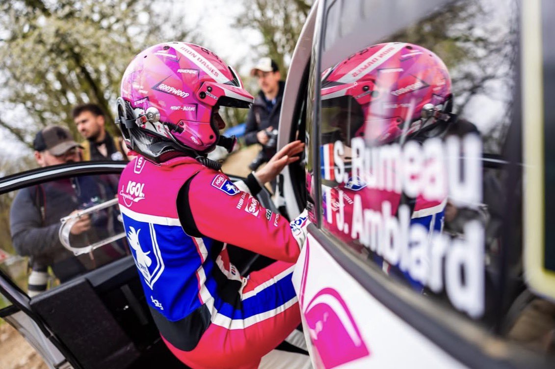 Sarah Rumeau este año, con el Skoda en tierra, puede dar algún susto a alguno en un rally del WRC