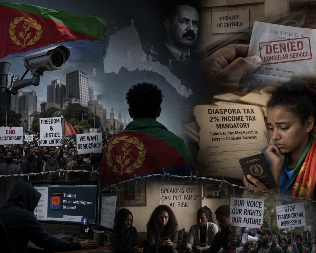 Wedi_Destu's tweet photo. From Toronto to Stockholm to London — the 2% tax divides our diaspora and funds repression. We fled indefinite national service. We refuse to fund the same system from exile. Stop the 2% tax now! #EritreanDiaspora”
#NoMorePFDJPropaganda #BlueRevolution #Freedom #Justice #HumanRights #Eritrea #Change #Now #Voices
@Daerona901 @martinplaut @CNN @Reuters @amnesty @hrw @EUparliament