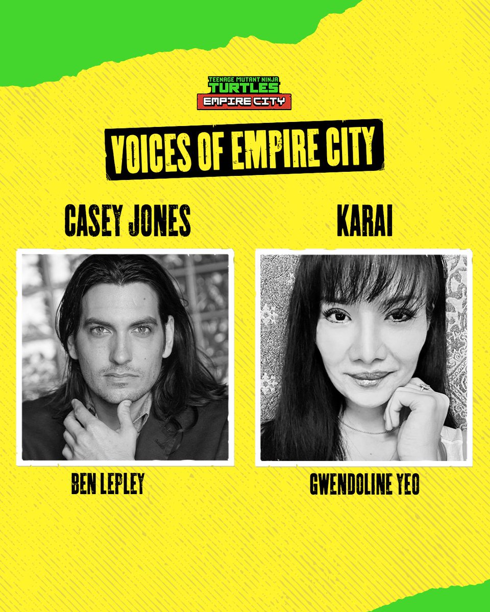 CortopiaStudios's tweet image. Meet the TMNT: Empire City voice cast... 🗣️
 
@GwendolineYeo has become the definitive modern voice for Karai. @Melminichino and @whitebathrobe are also reprising roles they've played previously. 

We're getting the band back together 💪

#️⃣ #TMNT | #VRGaming