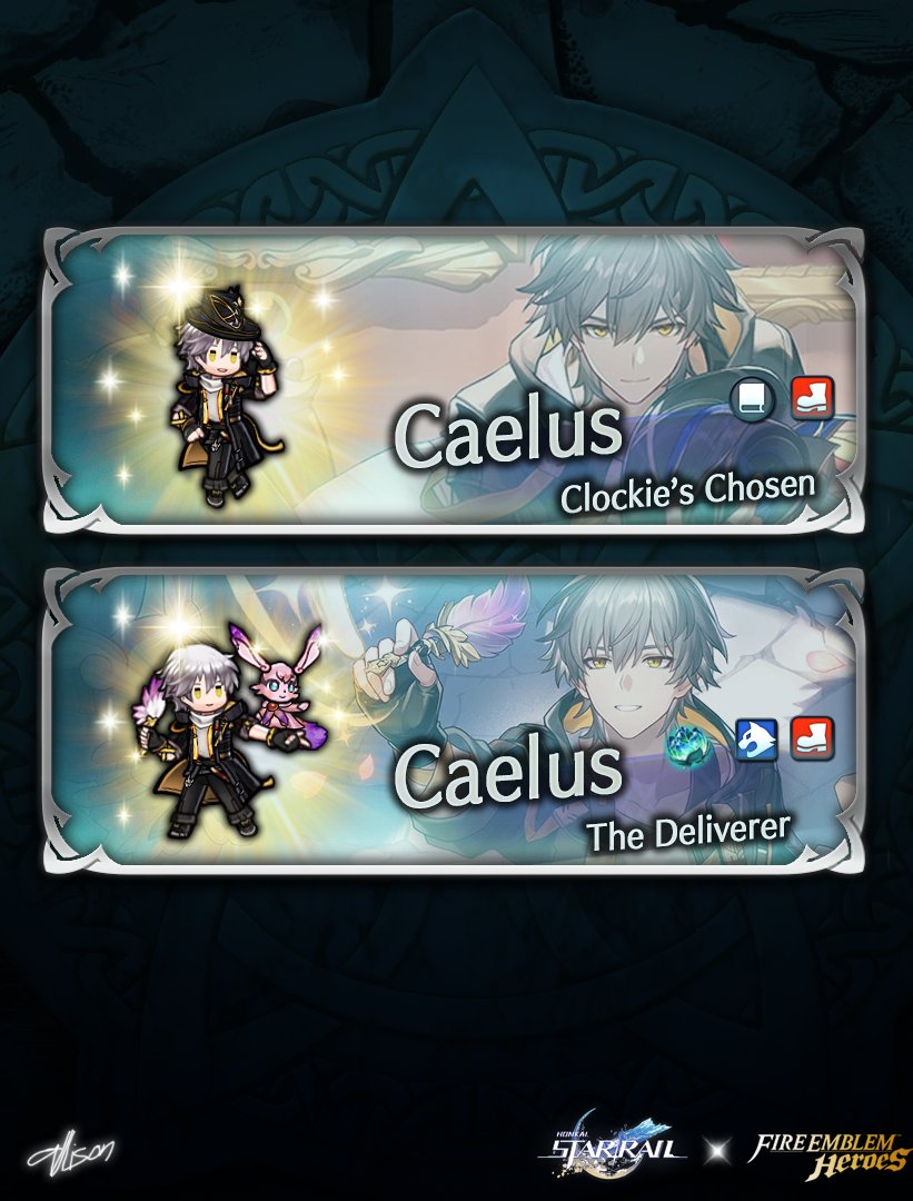 Caelus: Clockie's Chosen/The Deliverer

#FEHeroes #HonkaiStarRail