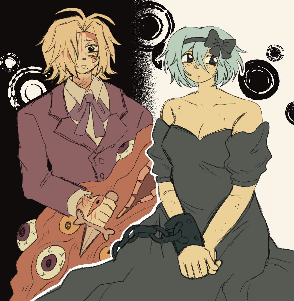 pakutheta's tweet image. witch’s heart x slay the princess #whnoc