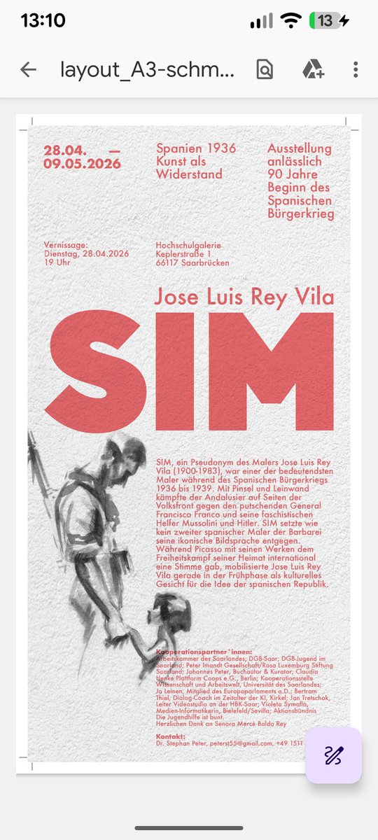 Merzbal's tweet photo. Exposición de José Luis Rey Vila SIM en Saarbrücken https://t.co/6rLgAskv01