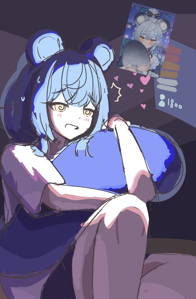 SofaBag24's tweet photo. 半夜三點被誇誇幫突襲的慌張阿雷

（WIP）

 #Reipaint https://t.co/aWGLqd3qv7