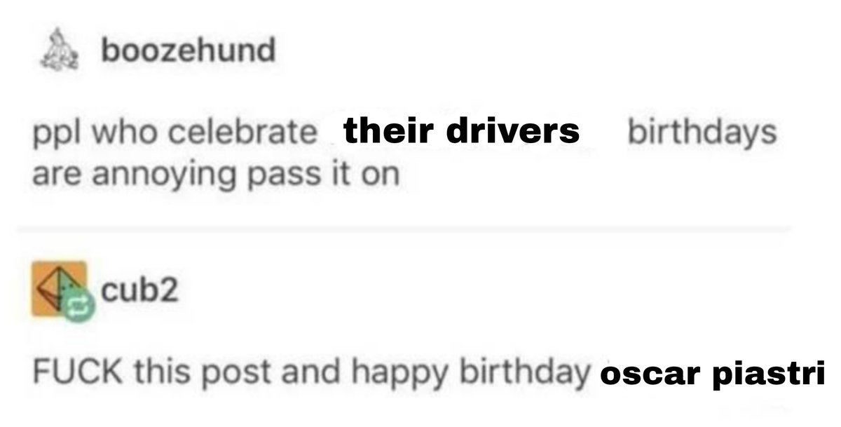 ₊꒰ 🌸✹ ᮫͙ ′oscar piastri impregnator ′′ ^›⩊‹^ ੭ tweet media