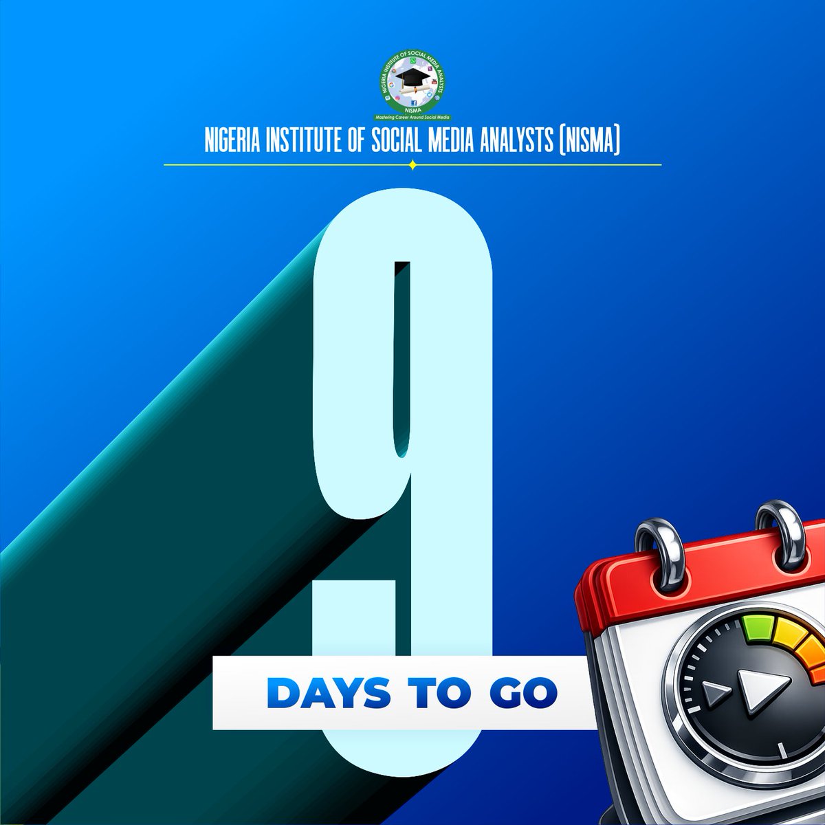 officialnisma's tweet photo. 9 DAYS TO GO! 🚀
Don’t miss out on this powerful 2-day experience.
.
Register now: https://t.co/aeYf1by7mj
Call: 08068193066, 07052451760, 08146717175 https://t.co/82lAus9AYf