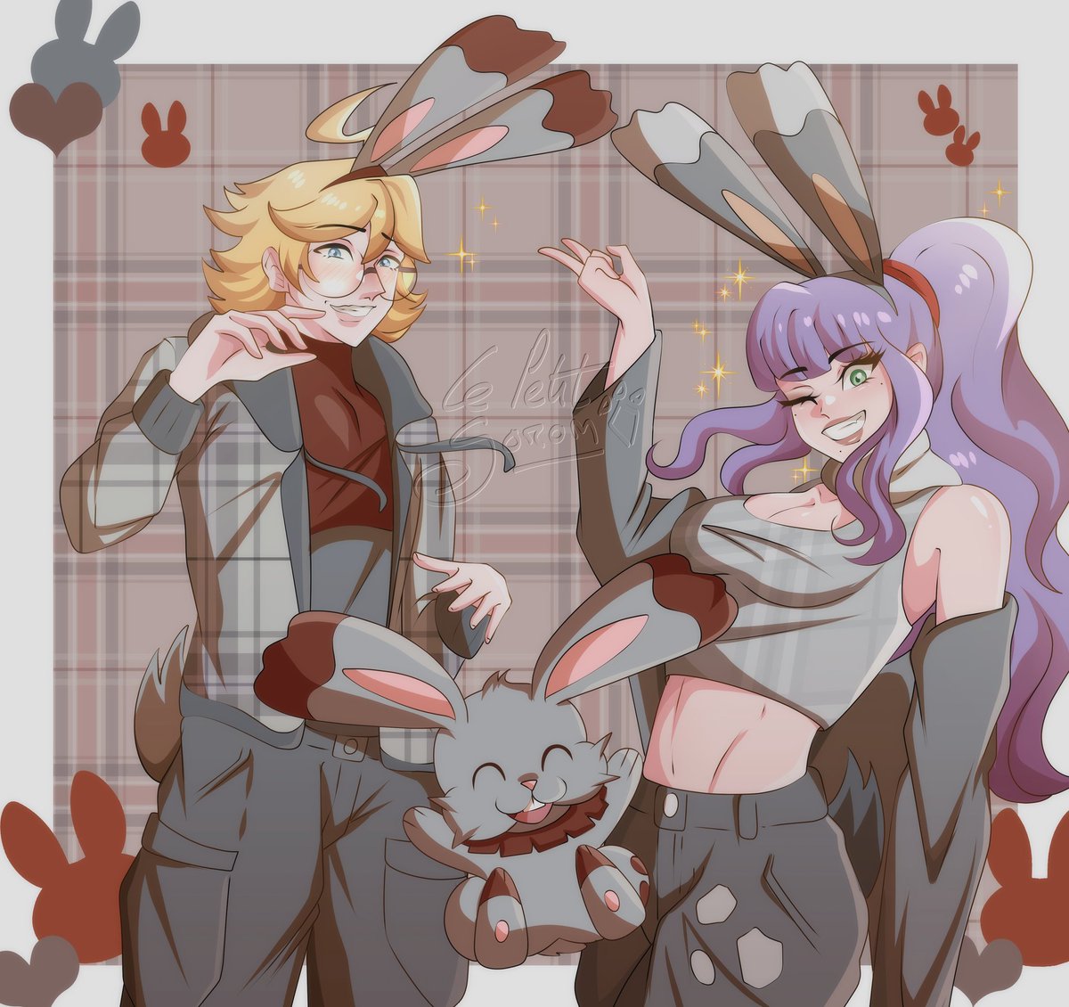 Happy easter ! 🐰
With LemonCakeShipping as Bunnelby !

[OC x Canon ship, with my OC Diana and Clemont from Pokemon XY]
#pokemon #ocxcanon #yumetwt #pokemonoc