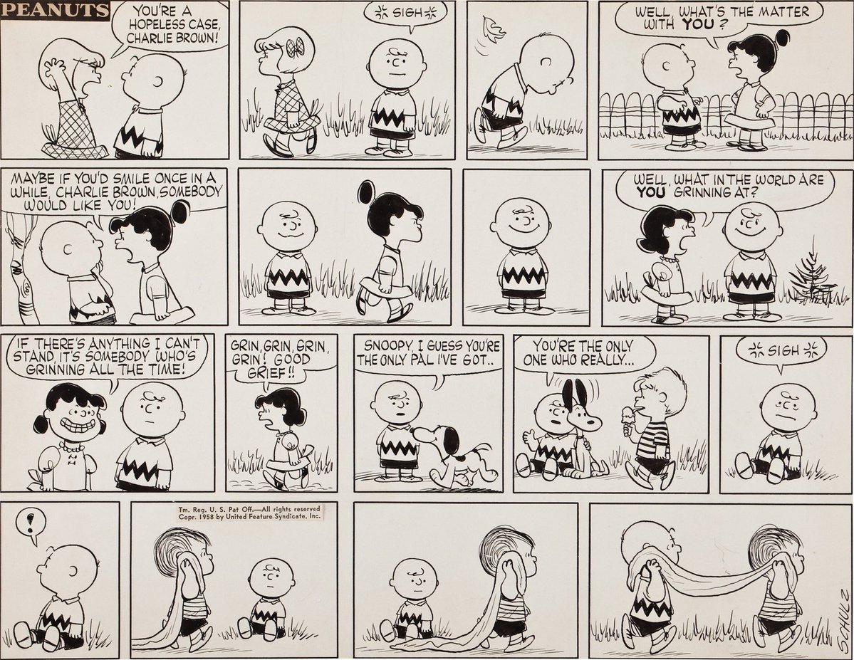 daily charlie brown and linus van pelt tweet media