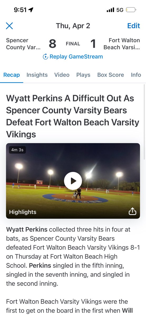⚾️Wyatt Perkins⚾️✝️ tweet media