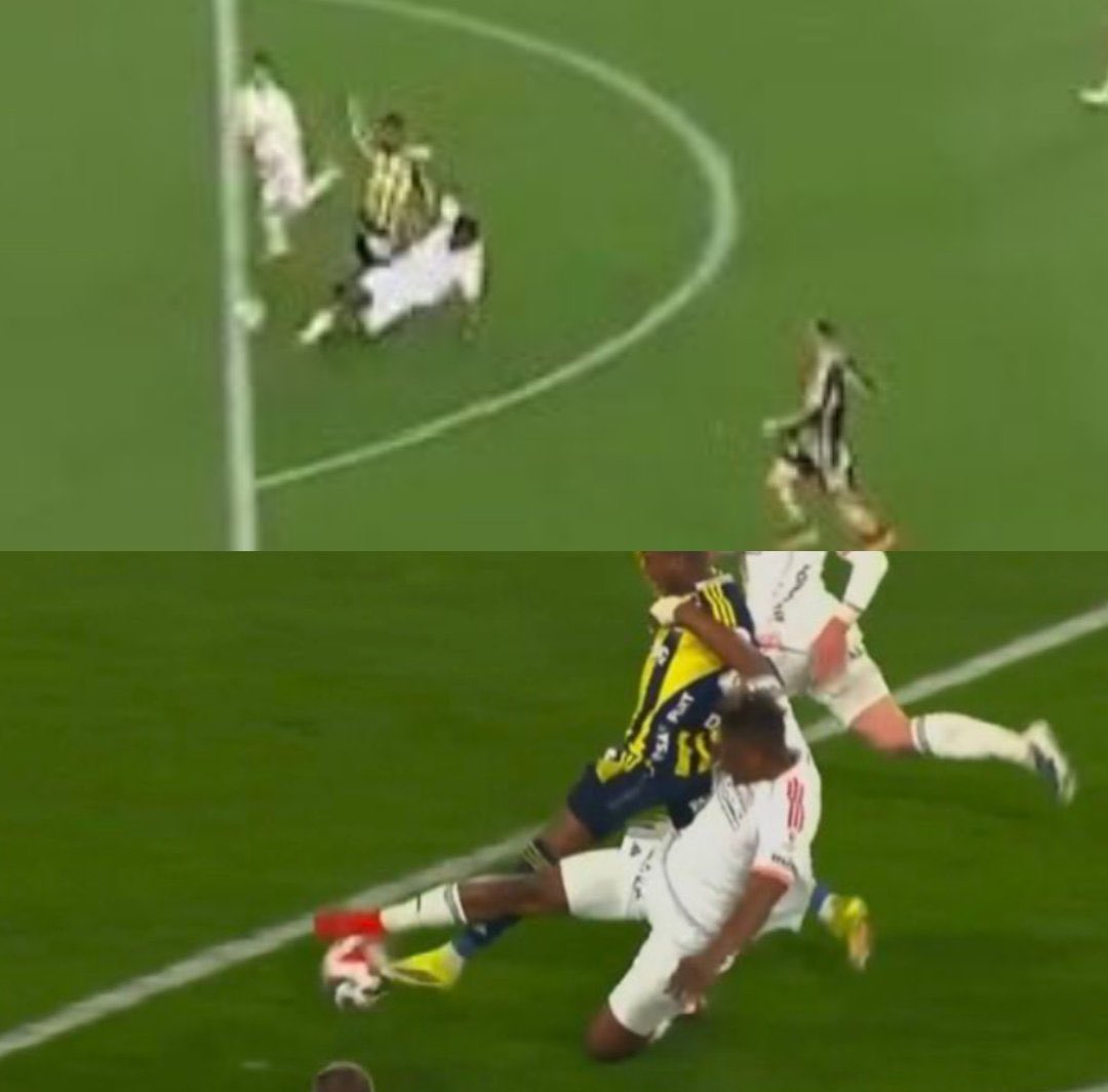 Bunlar topa müdahaleye ve dışarda olan pozisyona penaltı verecek kadar arsızlaştılar!!! 
#FBvBJK