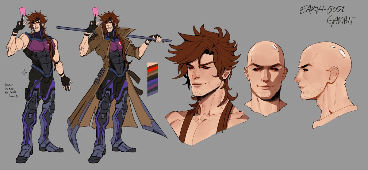 Earth-5051 Gambit finally getting his newest 3.0 design!!!! #Gambit