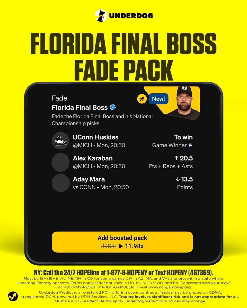 Underdog tweet media