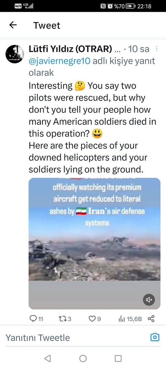 Lütfi Yıldız (OTRAR) tweet media