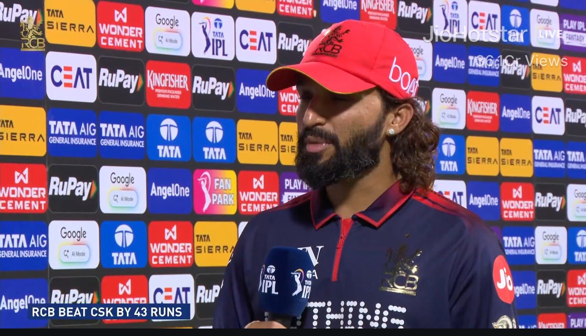 IMManu_18's tweet image. RCB Captain on won vs Chennai super kings: 

Rajat Patidar said -"Tim David is one of the best finishers i have ever seen. (On Tim David)

"Whenever I came under pressure, i always looked to krunal pandya. Where is kp &amp;amp; i have that much belief when I believe in him"  (on kP