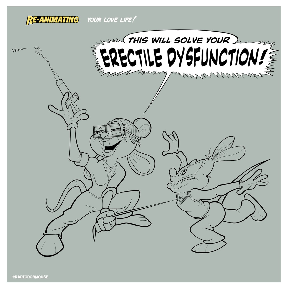 radiodormouse's tweet image. Line art is done. #WIPart #WeirdArt #DebbieDormouse #MyArtwork